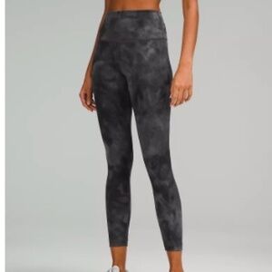 Lululemon Wunder Train High-Rise Tight 25" Diamond Dye Pitch Sz 8